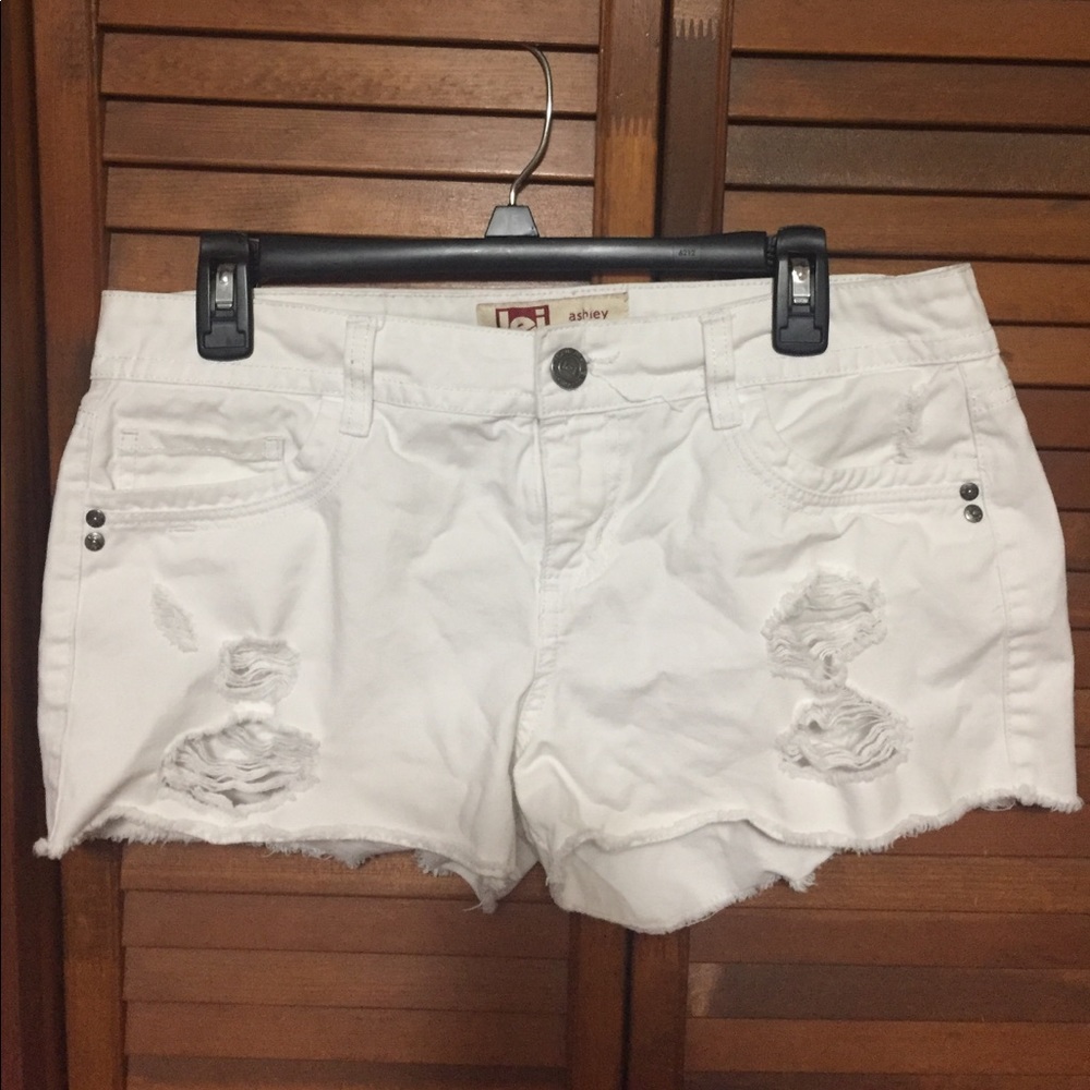 Ripped Denim Shorts